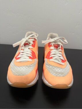 Nike Women’s Air Max Neon Orange & Light Gray Sneakers